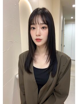 ドロシー 郡山桑野店(Dorothy) ベージュグレー黒髪レイヤーくびれヘア小顔10代20代30代40代