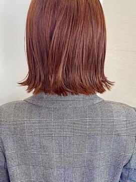 ネオリーブカップ 町田店(Neolive capu) 切りっぱなしボブ ＊ オレンジブラウン【町田/ボブ/暖色】