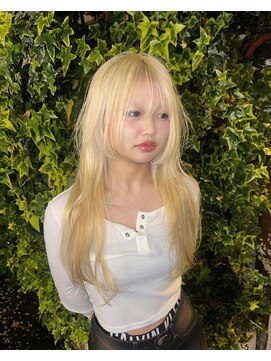 キイ 原宿 表参道(K.e.y) ホワイトブロンド／ブロンドヘア／ハイトーンカラー