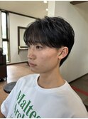 韓国風メンズマッシュショート