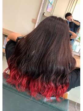 テト(teto) デジタルパーマ/裾カラー/レイヤーカット/ブリーチ/ダブルカラー