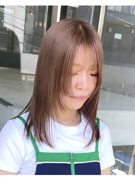 ヲタク(wotaku.) ミルクティーカラーベージュカラーグレージュハイトーンレイヤー