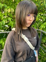 ツイギー 宮西店(TWiGGY)&nbsp;透明感アッシュにナチュラルウルフ