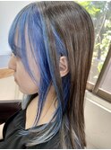 フェイスフレーミング×ブルー