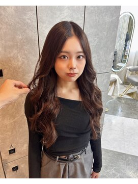 ガルボヘアー 名古屋栄店(garbo hair) 前髪カット顔周りプルエクステレイヤーロングヘアー髪質改善