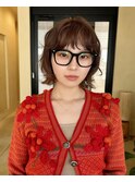 似合わせカットボブ小顔カットココアブラウンミルクティカラー