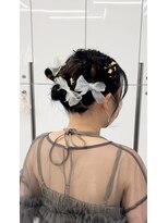 ボブヘア リボンstyle