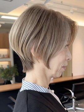 ソワネ 表参道(soigne) 表参道白髪ぼかしハイライトカラー白髪染めレイヤーカット40代