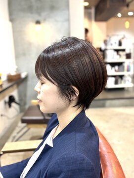 エトネ ヘアーサロン 仙台駅前(eTONe hair salon) 20代　30代　ショートボブ