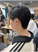 ダウンパーマニュアンスパーマセンターパートコンマヘア髪質改善
