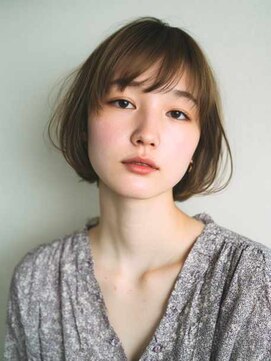 シェル 立川(shell) くびレイヤーエモージュグレージュカラーくびれショート【立川】