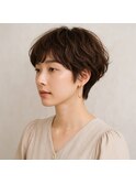美フォルムマッシュショートパーマ 20代 30代 40代 50代 60代