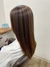 カット＋白髪ぼかしハイライト＋リタッチカラー＋次世代トリートメント