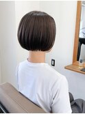 脱切りっぱなしシンプルミニボブ