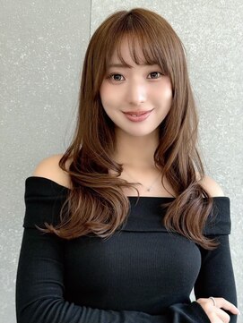 ハローバイシー 仙台(Hello by Sea) ココアベージュ×レイヤー[小顔/黒髪/オリーブグレー]