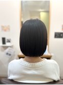 大人ボブ/髪質改善トリートメント/縮毛矯正／ツヤ髪