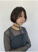 ショートボブ タッセルボブ 韓国風レイヤー 大和八木