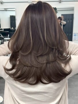 ジルブラン 土浦(JIL BLAN) ハイライトバレイヤージュダブルカラーケアブリーチ20代30代