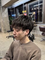 リラクオーレメンズ(LIRA CUORE men's) シャドウパーマ/メンズ縮毛矯正/毛流れセンターパート