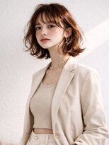 ジリッタ(JILI.TA)&nbsp;オレンジブラウン＆柔らかい動きのボブミディ