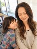 【親子割♪】【ペアカット】一緒にキレイに♪カット+カラー&キッズカット