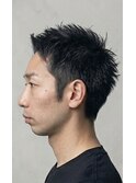 爽やかアップバングベリーショート