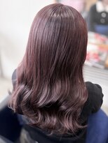 ヘアーデザイン グランツ 平成店(hair design Granz)&nbsp;艶と深みが魅力的なPink Red
