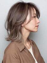 サンタフェ 柳津店(Santa'Fe)&nbsp;白髪ぼかし似合わせ/小顔カット/ミディアムレイヤー/1