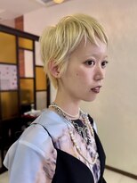 バム 名古屋栄店(BAMM) ブロンドベージュのベリーショート【坂根】