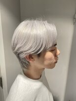 リグ 横浜(Lig.) シルバーカラーブリーチダブルカラーメンズハイトーンカラー横浜