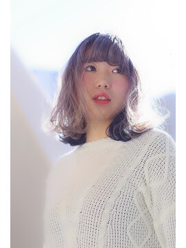 ソラ(sora) just do it  インナーカラー　ネイビー　＆　透け感グレー