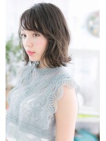 ミック ヘアアンドビューティー 大山店(miq  Hair&Beauty)&nbsp;黒髪ウェットふわミディ