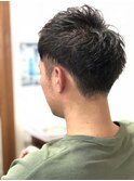 ツーブロック×ショート