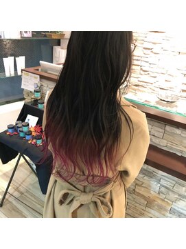 ネオヘアー 曳舟店(NEO Hair) 裾ビビットピンク