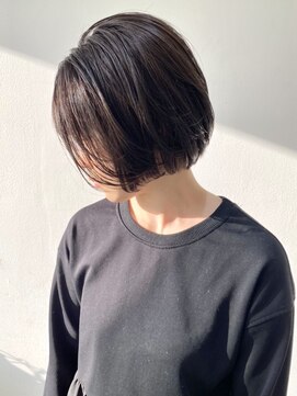 フォーク FOLK 【FOLK】ミニボブ・切りっぱなし♪ダークグレージュカラー