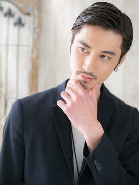 モッズヘアメン 名護大東店(mod's hair men) ≪mod's men≫ジェントルなダークアッシュ七三オールバックa