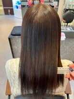 ダブル(W) 艶髪ストレート/オリーブブラウン