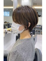 バンプ ギンザ(BUMP GINZA)&nbsp;くびれショート/マロンブラウン/大人ショートボブ／山口
