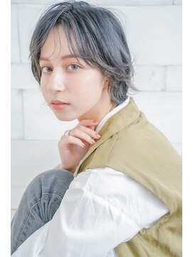 ムオン 大橋(muon) シルバーアッシュ×ナチュラルショート