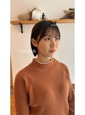 切りっぱなしボブ/シースルーバング/前髪/原宿神宮前