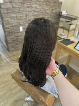 ヘア カンパニー トワ 千葉店(TOWA) 千葉/千葉駅/ブリーチなし/ダブルカラー/オリーブ/ベージュ/韓国