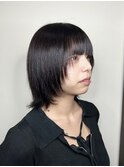 ボブウルフカットウルフボブカット顔まわりレイヤーカット