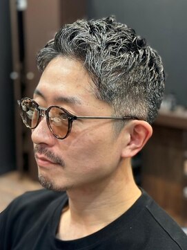 クラシコ(CLASSICO) ＜理容室＞スーツ短髪パーマツーブロック束感モテる黒髪