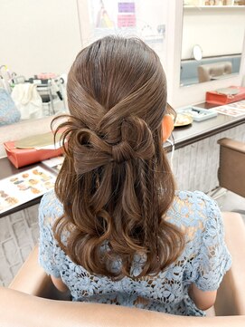 セットサロン ベル(Belle) カチモリリボンハーフアップ