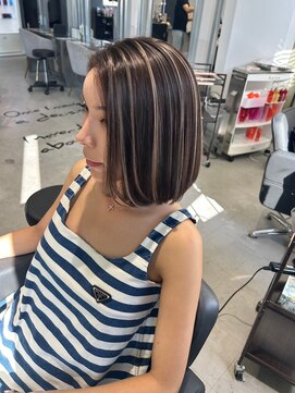 キング 枚方店(K!ng) 縮毛矯正髪質改善ハイライトレイヤーカット枚方美容室エクステ