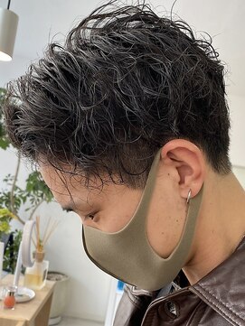 エルフ(elf) ゆるいツイストスパイラル アッシュブラック