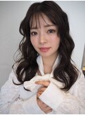 【韓国っぽヘア】ウェーブヘア