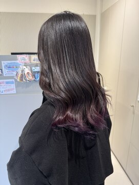 クレーチェ(CRECE) 《畑中結衣》グラデーションカラー/毛先カラー/パープル