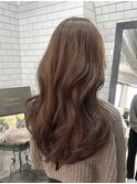 【広島韓国ヘア】韓国レイヤーカット×明るめベージュブラウン