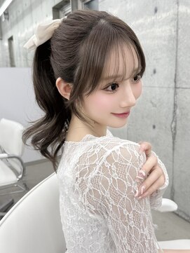 エヌアイ オモテサンドウ(ni omotesando) ☆結んでも可愛いお顔周りカット☆